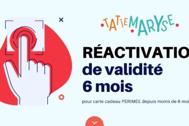 réactivation carte cadeau