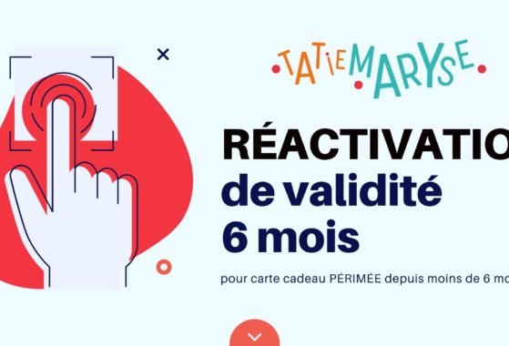 réactivation carte cadeau