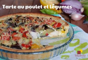 Tarte poulet et légumes