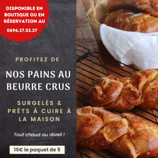 Pain au beurre prêts à cuire
