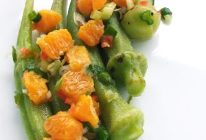 gombos à la clémentine chef Lefeuvre Guadeloupe