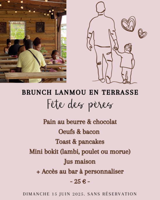 Buffet brunch terrasse fête des pères