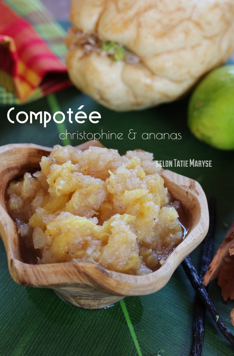 Compotee christophine ananas