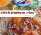 Gratin de giraumon et lardons