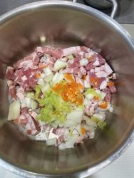 gratin créole de giraumon aux lardons
