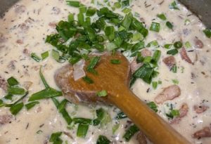 gratin de potiron aux lardons