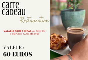 Carte cadeau restauration 60€
