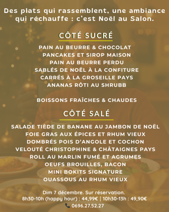 buffet brunch événement de Noël