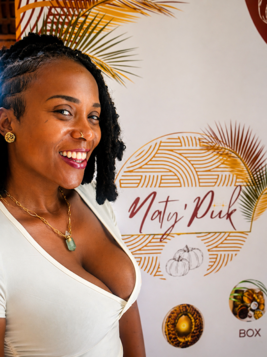 Nathalie Cabit, la fondatrice de la marque de produits sains Naty’Piik en Martinique.
