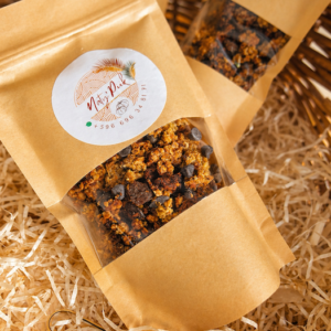Sachet de granola artisanal sain et croquant au giraumon par Naty’Piik.