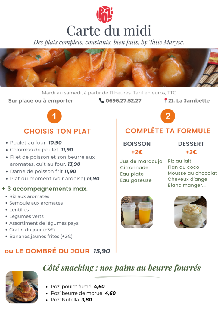 Carte du midi poz by Tatie Maryse