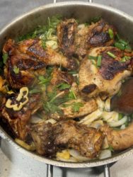 fricassee de poulet fermier antillais