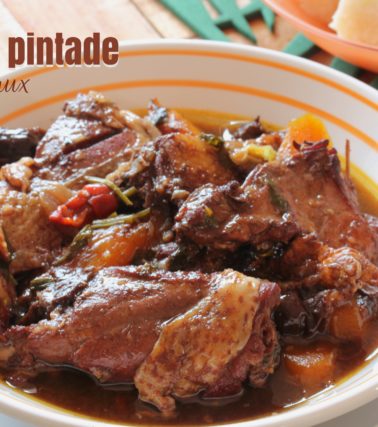 Recette du CIVET de PINTADE aux PRUNEAUX - by Tatie Maryse