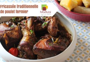 fricassee traditionnelle de poulet fermier