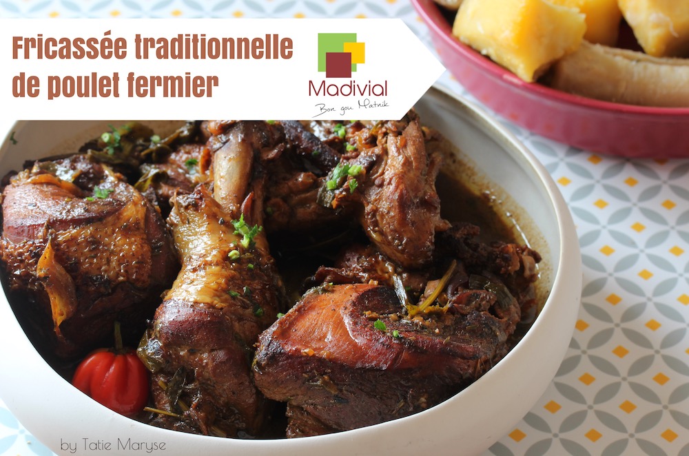 fricassee traditionnelle de poulet fermier